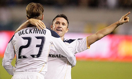 David Beckham and Robbie Keane