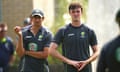 Australia's Ashton Agar and Ashton Turner