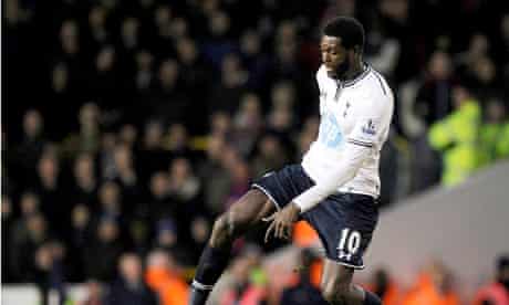 Tottenham Hotspur S Emmanuel Adebayor Happy To Be Back Playing Tottenham Hotspur The Guardian