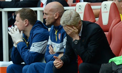 Arsène Wenger, right, said Arsenal's defensive issues are 'linked with confidence and concentration'