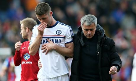 José Mourinho: Chelsea's big players went missing against Crystal Palace | Premier League | The Guardian