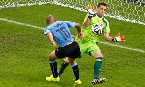 David Ospina played his part in goal as Colombia reached the World Cup quarter-finals in Brazil