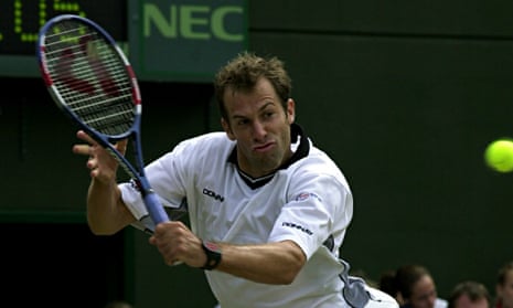 Greg Rusedski was on the losing Great Britain team in the Davis Cup tie against Ecuador in 2000