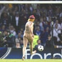 Fine finishing from a streaker at the 2002 Champions League final
