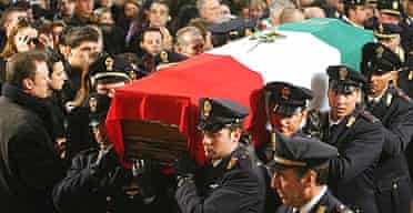 The funeral of Filippo Raciti