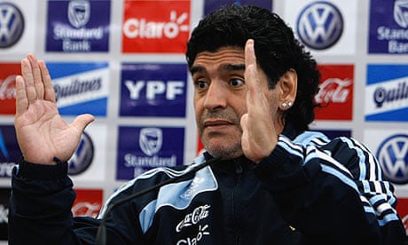Glasgow hails the hand of God | Diego Maradona | The Guardian