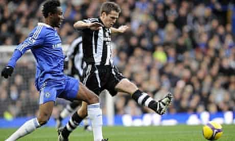 Chelsea midfielder John Mikel Obi and Newcastle forward Michael Owen