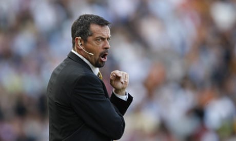 Hull's manager Phil Brown is seen during the match against Manchester United.