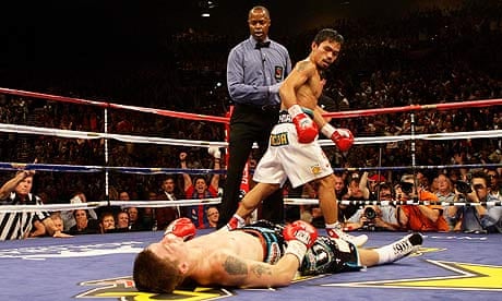 With one ferocious blow by Manny Pacquiao, Ricky Hatton's amazing career is laid to rest | Ricky Hatton | The Guardian