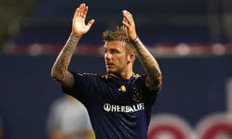 David Beckham applauds fans on being substituted