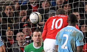 Manchester United 3 1 Manchester City 4 3 On Agg Carling Cup Semi Football The Guardian
