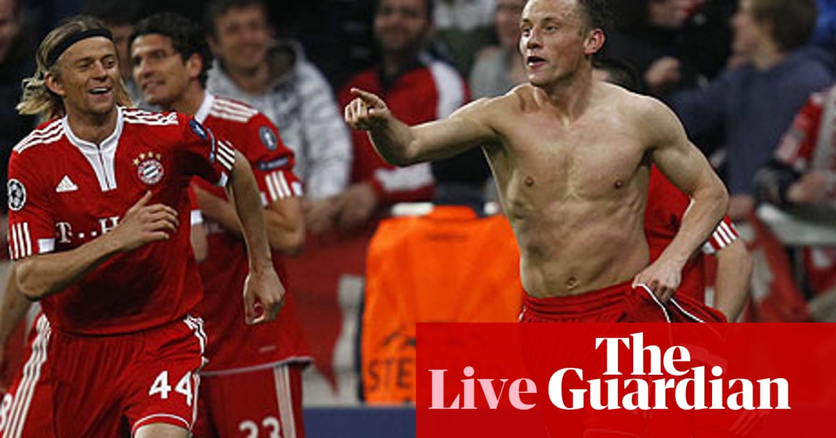 Bayern Munich V Manchester United - As It Happened | Rob Smyth | Football |  The Guardian