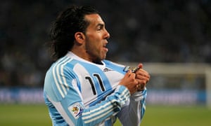 Argentina's Carlos Tevez