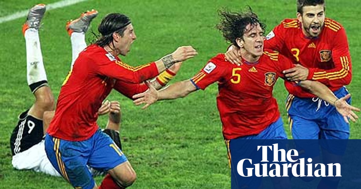 World Cup 2010: Spain overcome Germany after Carles Puyol winner