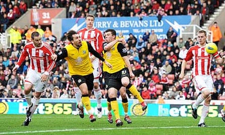 Peter Crouch Goal Seals Easy Win For Stoke City Over Blackburn Rovers Premier League 2011 12 The Guardian