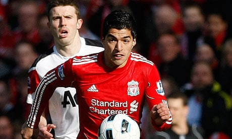 Liverpool's striker Luis Suarez