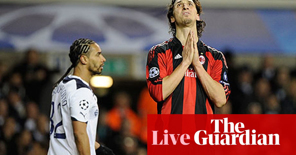 Tottenham V Milan As It Happened Champions League The Guardian