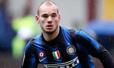 Wesley Sneijder earns close to £190,000 per week at Internazionale