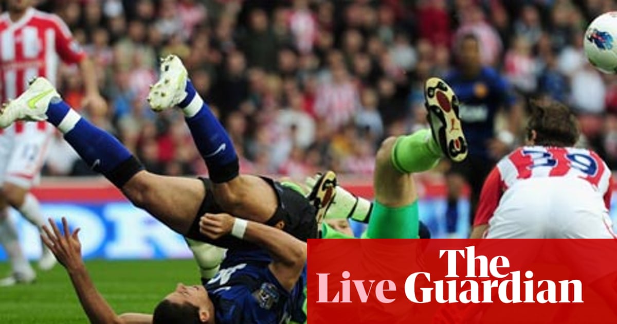 Stoke City V Manchester United As It Happened Premier League 2011 12 The Guardian