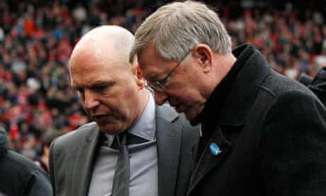 Sir Alex Ferguson with Blackburn's Steve Kean