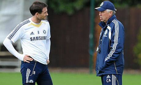 Frank Lampard and Carlo Ancelotti
