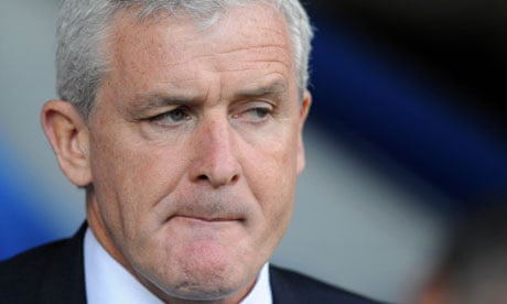 QPR boss Mark Hughes during the 3-2 defeat at West Brom