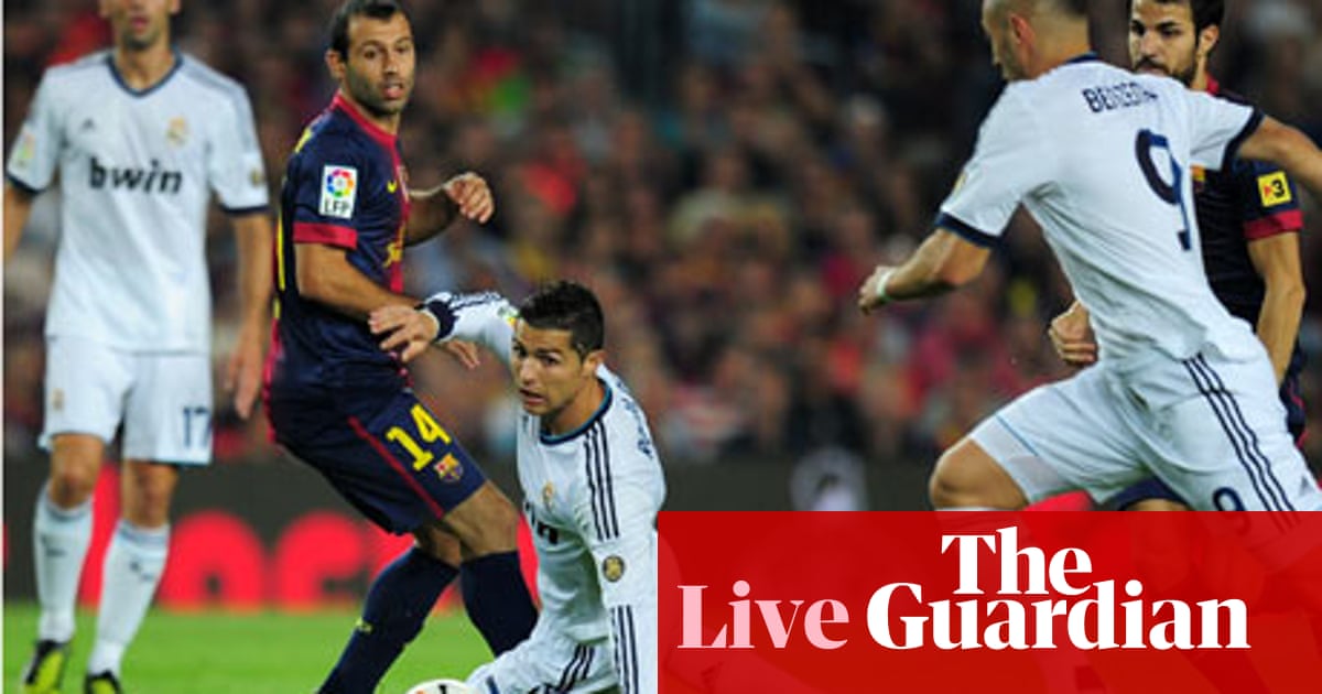Barcelona V Real Madrid As It Happened Jacob Steinberg Football The Guardian Barcelona V Real Madrid As It Happened Jacob Steinberg Football The Guardian