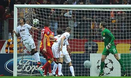 Burak Yilmaz Scorches Manchester United In Galatasaray S Hell Galatasaray The Guardian