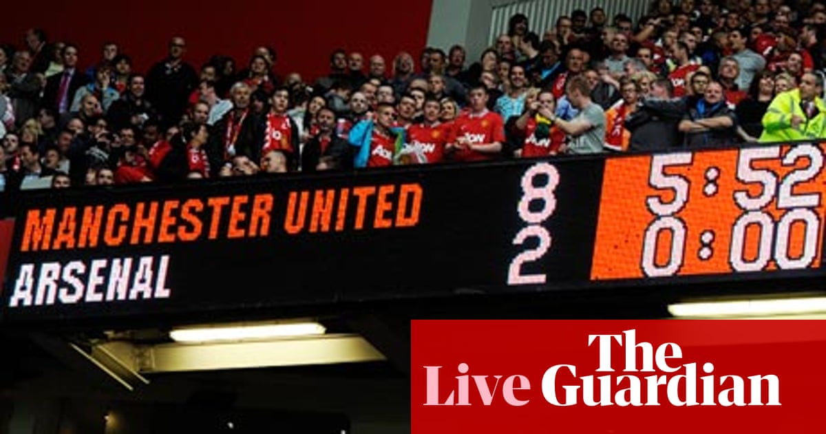 Manchester United v Arsenal as it happened Scott Murray Football The Guardian Manchester United v Arsenal as it happened Scott Murray Football The Guardian