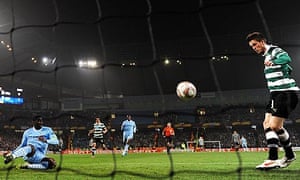 Manchester City 3 2 Sporting Lisbon 3 3 Sporting Win On Away Goals Football The Guardian