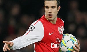 Manchester United Set To Complete Deal For Arsenal S Robin Van Persie Football The Guardian