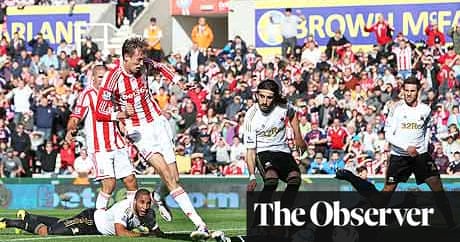 Peter Crouch Scores Twice As Stoke City Beat Faltering Swansea City Premier League The Guardian