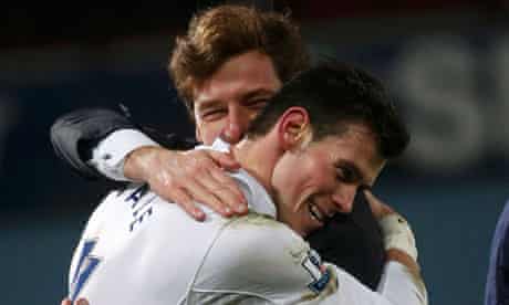 Gareth Bale hugs manager André Villas-Boas