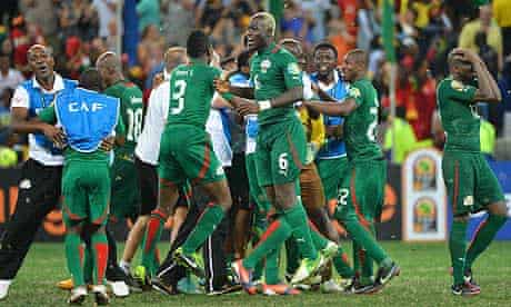Burkina Faso players reach the Africa Cup of Nations final