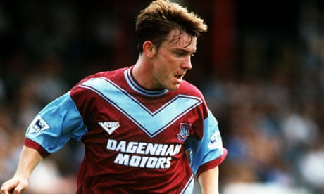 Joey Beauchamp, playing for West Ham in another 1994 pre-season friendly, this time against St Alban