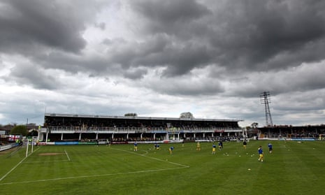 Edgar Street, the home of Hereford United, who have been wound up