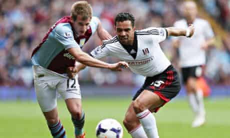 Fulham S Hugo Rodallega Heads Late Winner At Aston Villa To Revive Hopes Premier League The Guardian