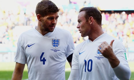 Steven Gerrard and Wayne Rooney 