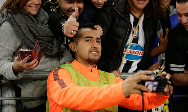 Arturo Vidal here with Juventus in Australia this month. Any move to Manchester United still appears