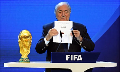 The Fifa president Sepp Blatter