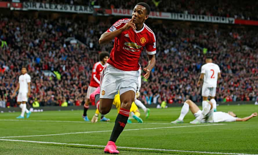 Manchester United ease past Liverpool as Anthony Martial scores on his debut | Premier League | The Guardian