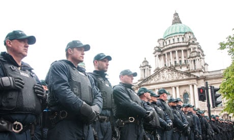 police cordon G8 Summit Belfast