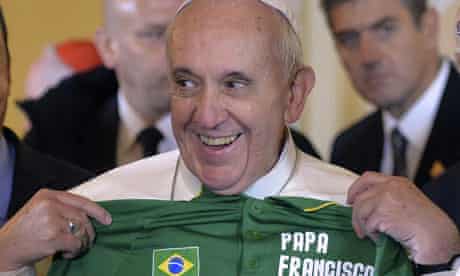 Pope Francis Brazil olympic jersey