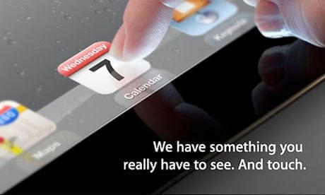 Apple's teaser invitation, product launch 2012