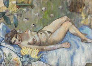 Gallery Sotheby's Russian art  : Russian Sale at Sotheby's - Reclining Nude by Mikhail Fedorovich Larionov