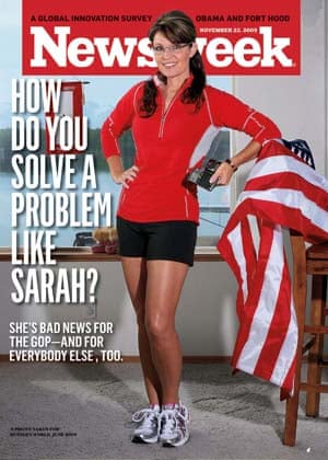 Sarah Palin has war-of-words with Newsweek about their front cover