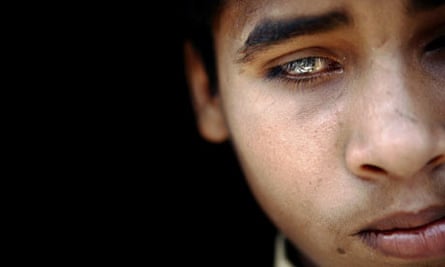 Thirteen-year-old Salman who lives near the Union Carbide factory in Bhopal