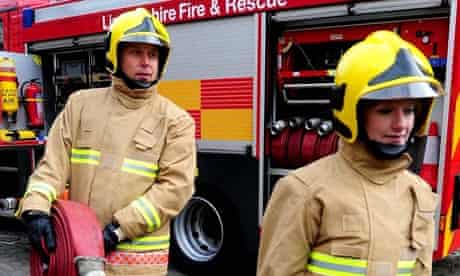2009: Firefighters during the launch to mark the rollout of a new uniform