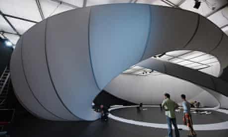 Zaha Hadid's concert pavillion at the Manchester Art Gallery