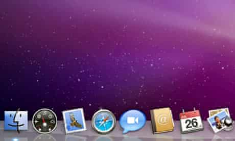 A detail of the Snow Leopard desktop